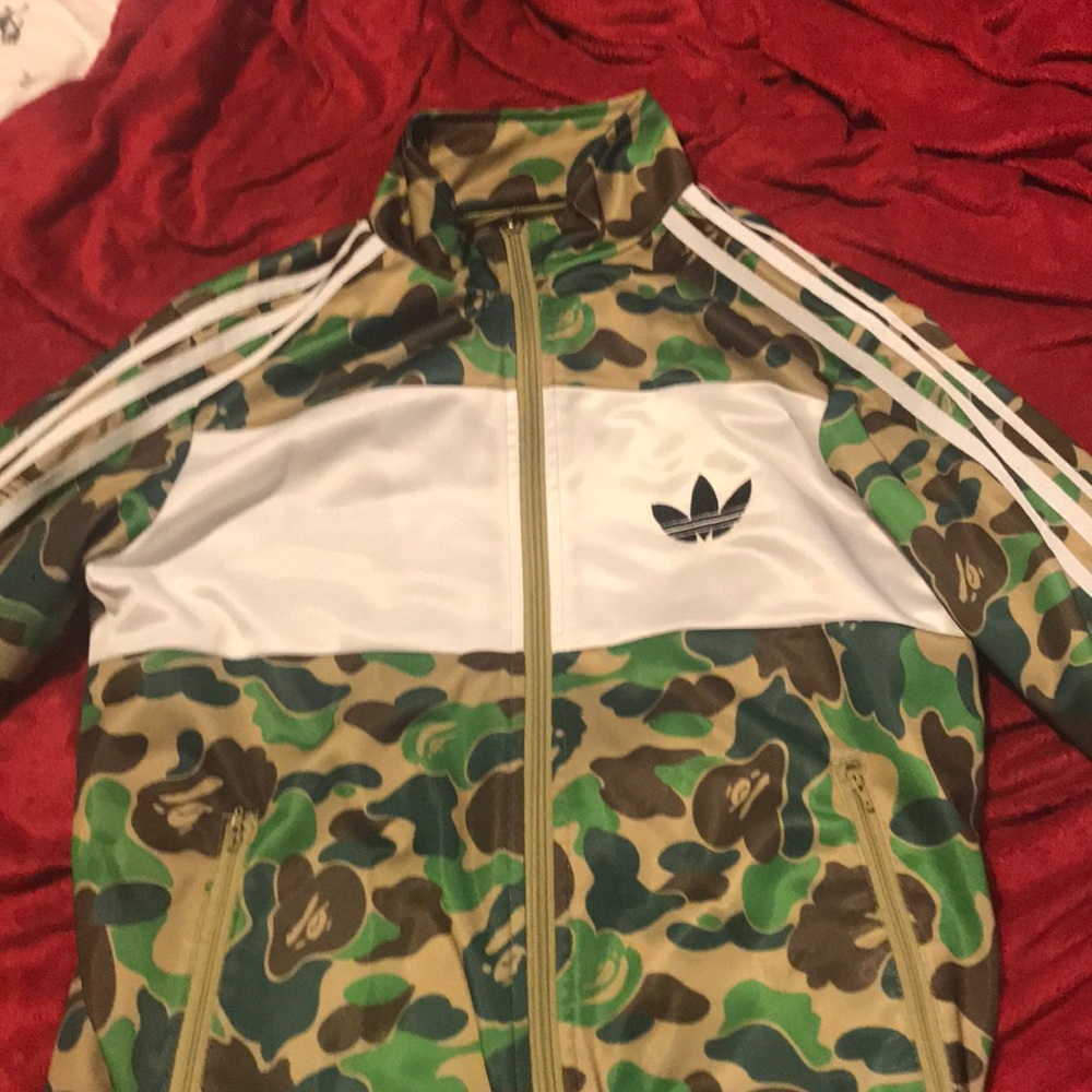 Bape x adidas firebird jacket